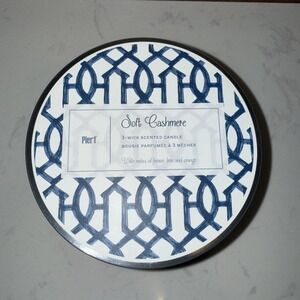 Pier 1 Imports 3 Wick Candle Soft Cashmere Notes Of Lemon Lime Orange 13.9oz New